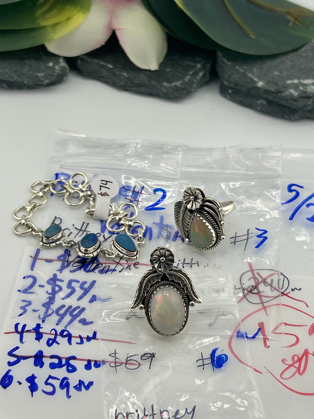 RESERVED FOR: Brittney Valentine - 5/22/2025 tiktok Live Show - 3 Sterling Silver Items