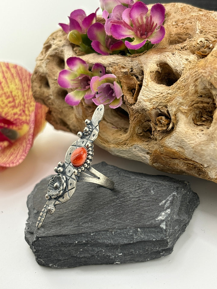 Red Spiny Oyster Ring Size 7 1/4