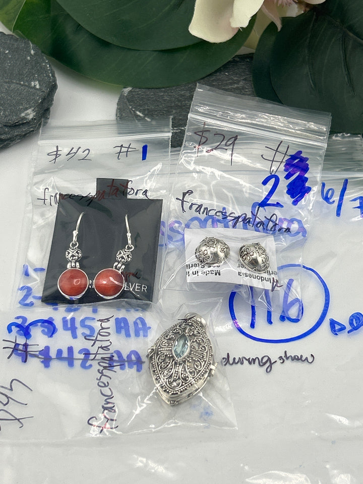 RESERVED FOR: francesspatafora - 6/7/2025 FL tiktok Live Show - 3 Sterling Silver Items