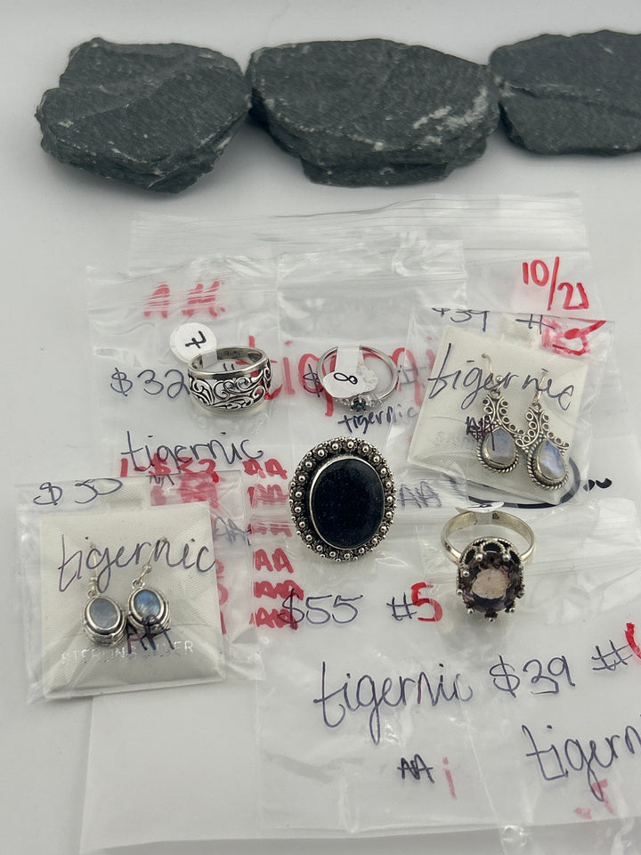 AM SHOW 48HR RESERVED FOR: tigernic  - 10/21/2025 FL tiktok Live Show - 6  Sterling Silver Items