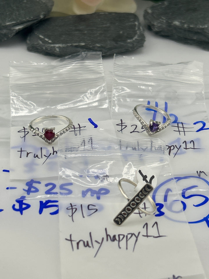 RESERVED FOR: Trulyhappy11 - 4/2/2025 Tiktok Live Show - 3 Sterling Silver Items