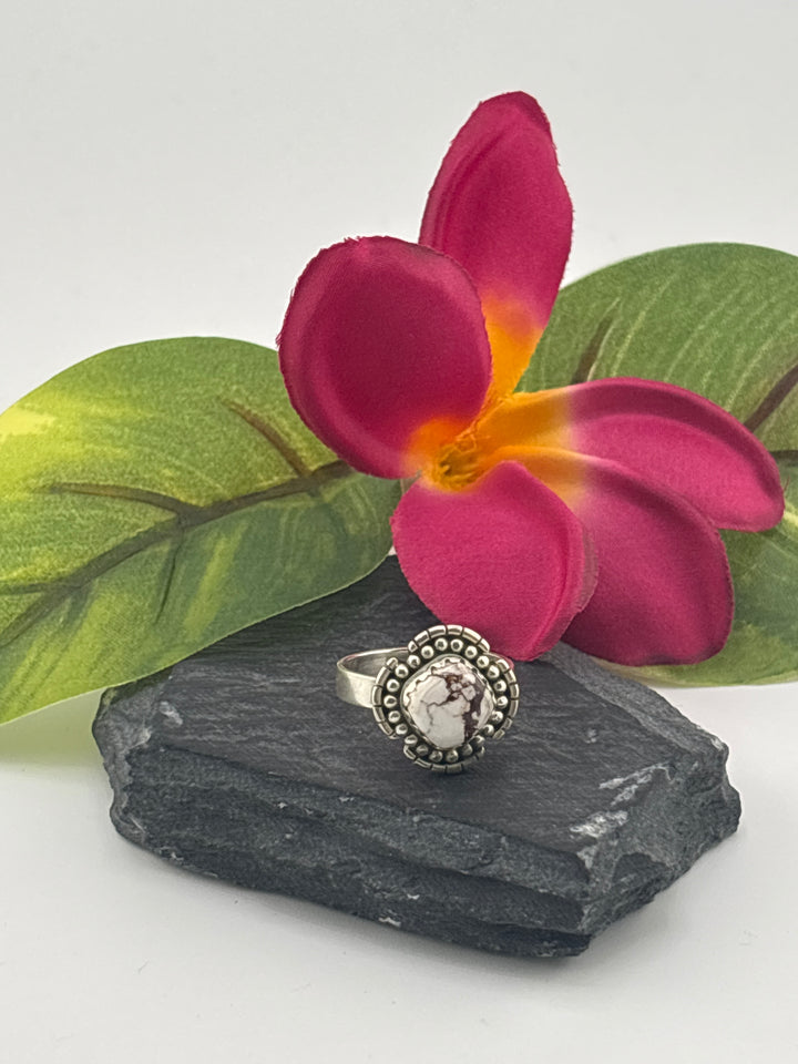 Wild horse jasper and 925 Sterling Silver Ring