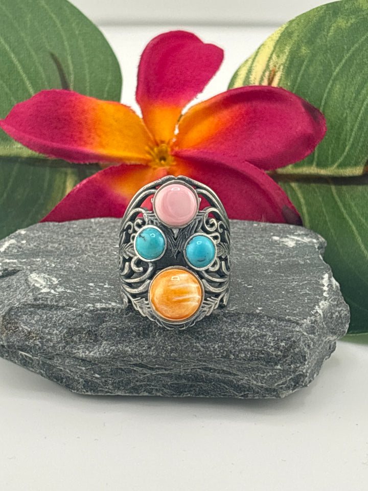 Cluster Shield Ring Size 8.75