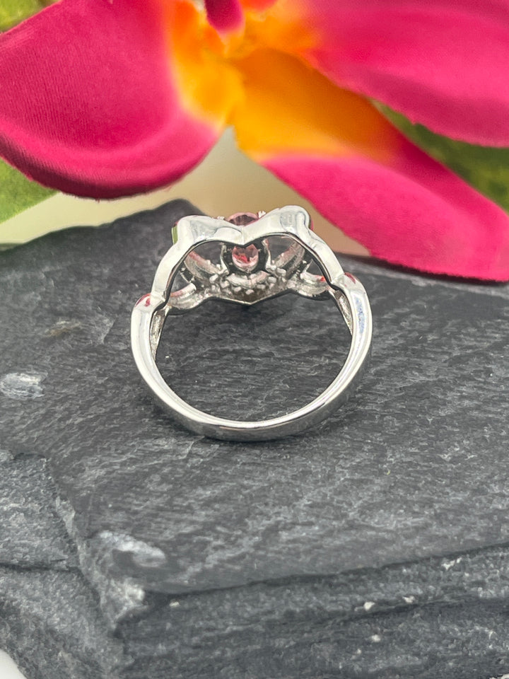 Tourmaline and 925 Sterling Silver Ring