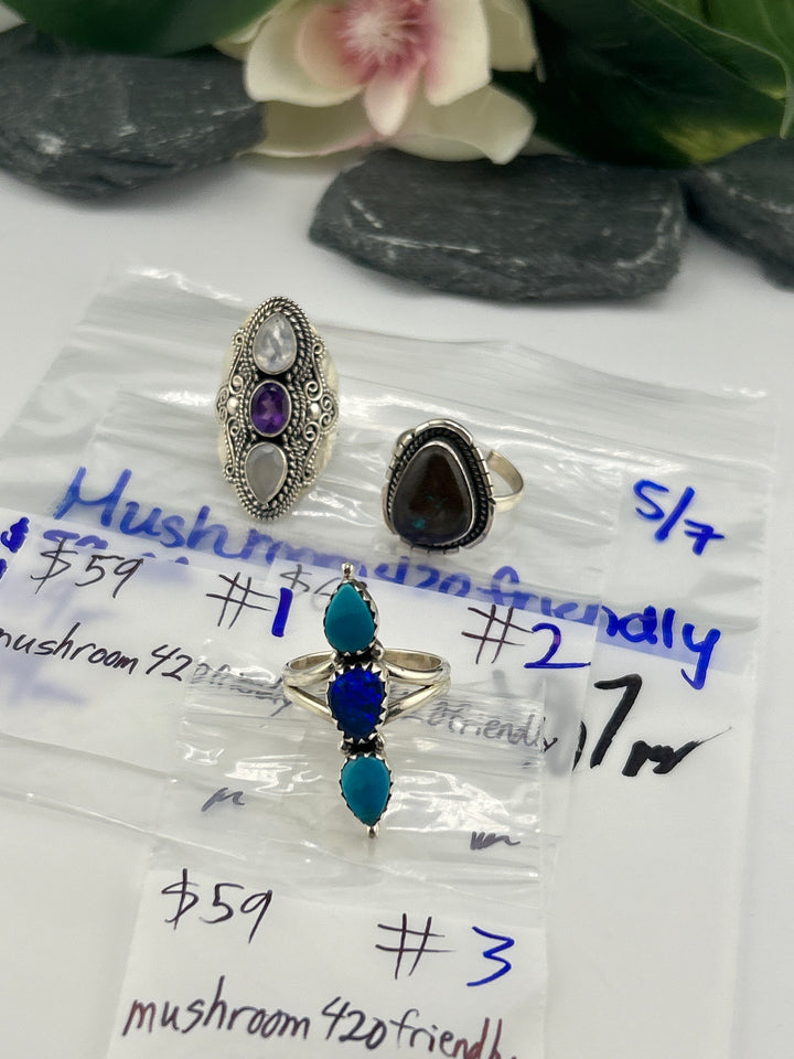 RESERVED FOR: Mushroom420friendly - 5/7/2025 tiktok Live Show - 3 Sterling Silver Items