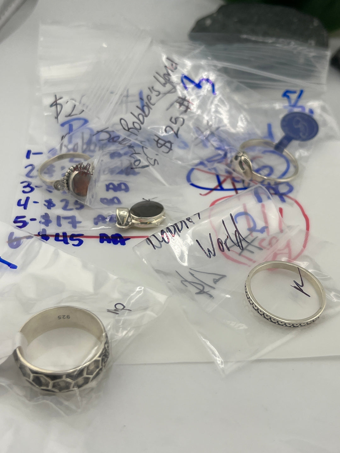 RESERVED FOR: Robbies World - 5/21/2025 tiktok Live Show - 5 Sterling Silver Items