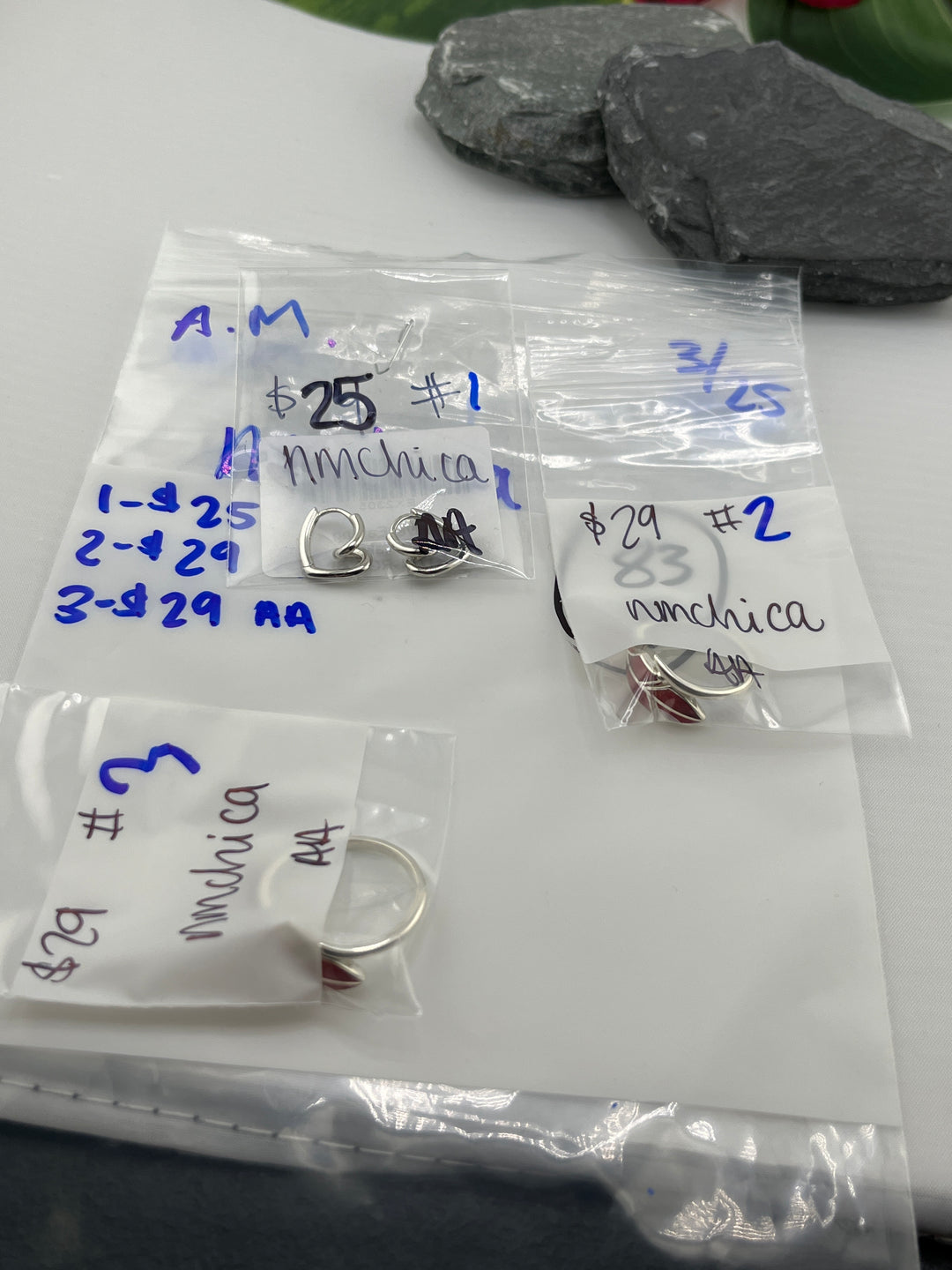 RESERVED FOR: nmchica - 3/25/2025 A.M. Live Show - 3 Sterling Silver Items