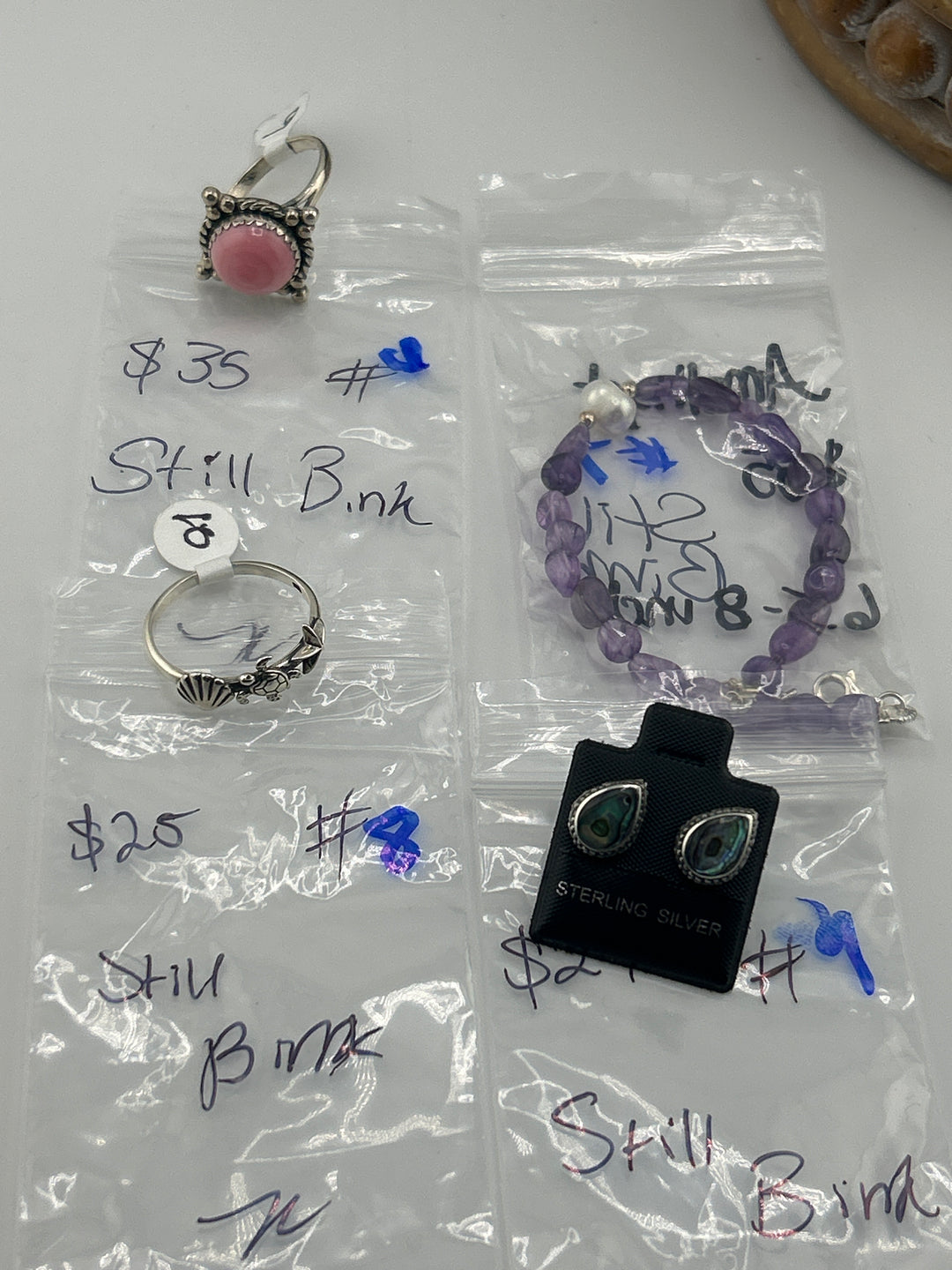 PM SHOW 48HR - RESERVED FOR: Still Bink  - 7/24/2025 FL tiktok Live Show -  9 Sterling Silver Items
