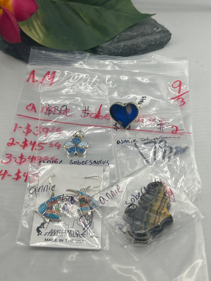 AM SHOW 48HR - RESERVED FOR: annie sobersaurus - 9/3/2025 FL tiktok Live Show - 4 Sterling Silver Items