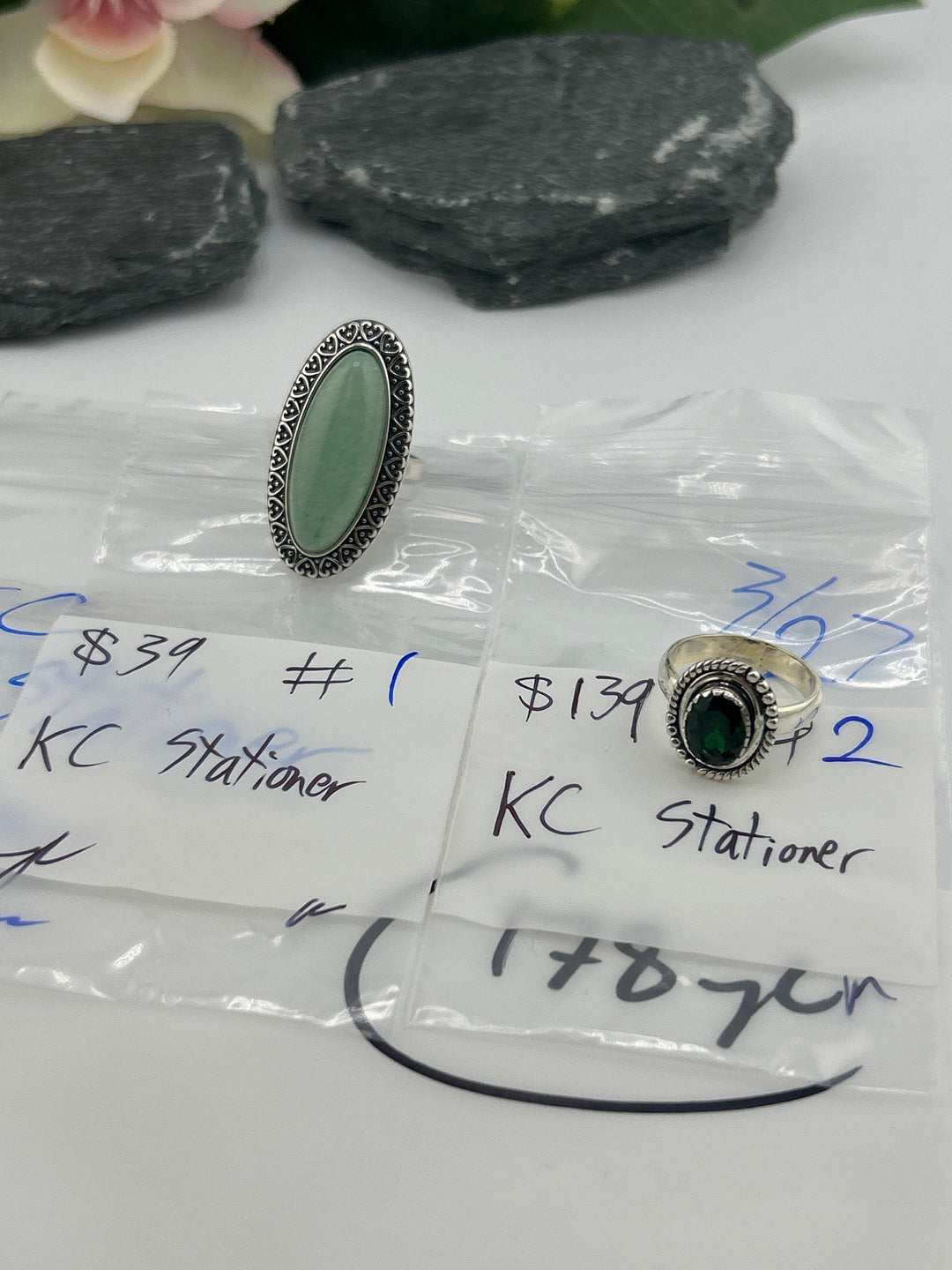 RESERVED FOR: KC Stationer - 3/27/2025 tiktok Live Show - 2 Sterling Silver Items