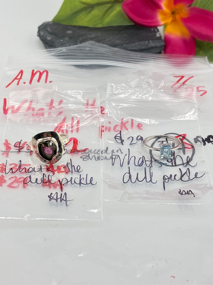 AM SHOW 48HR - RESERVED FOR: Whats the dill pickle - 7/25/2025 FL tiktok Live Show - 2 Sterling Silver Items