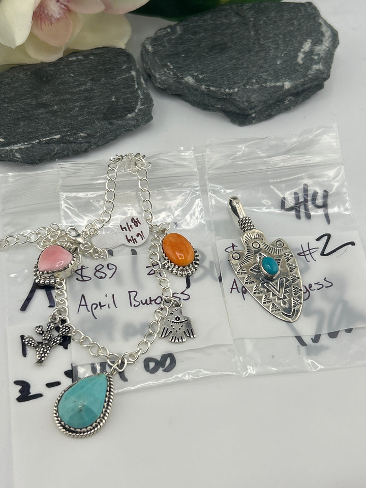 RESERVED FOR: April Burgess - 4/4/2025 - Friday App show Live Show -  2 Sterling Silver Items