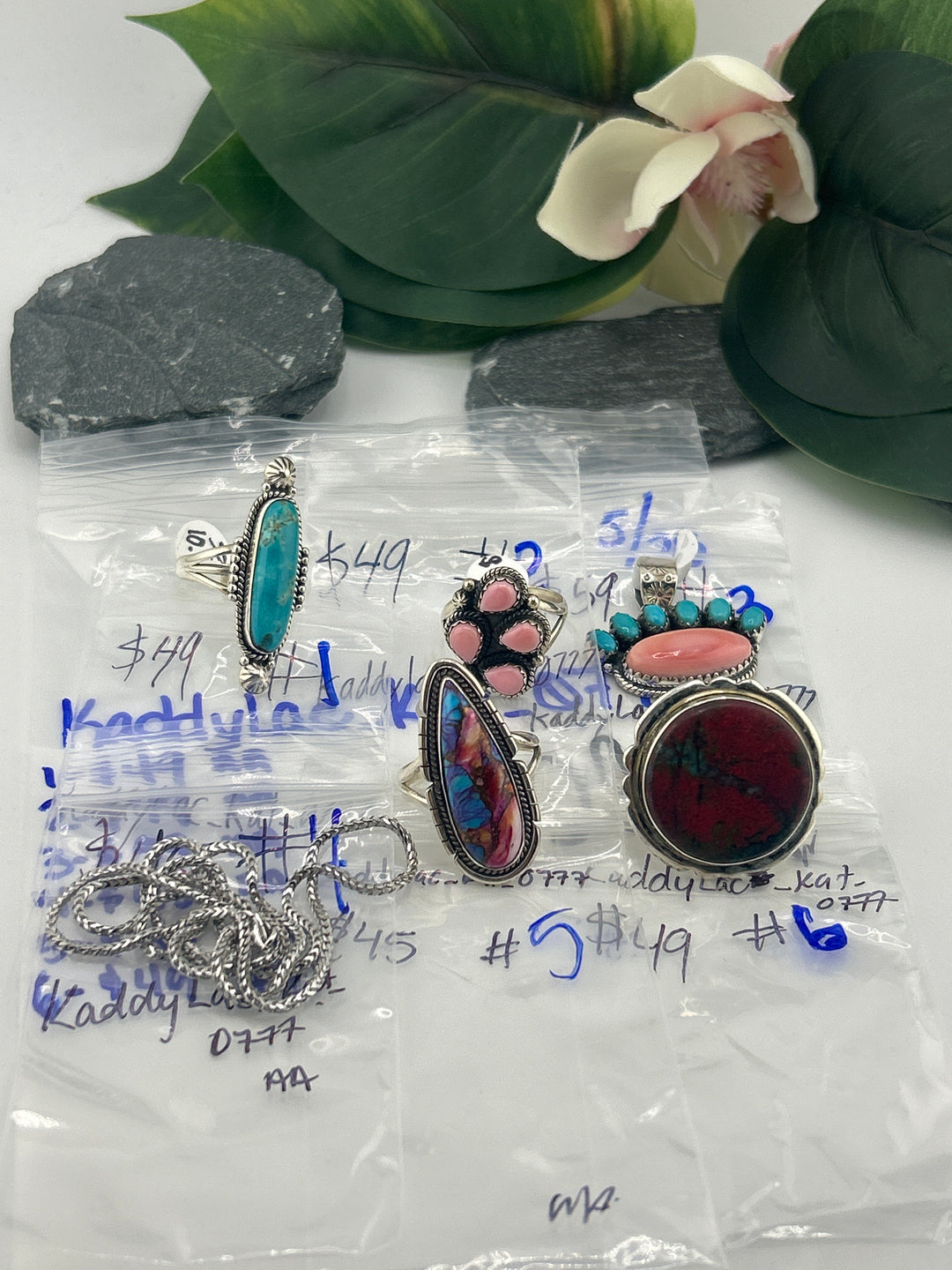 RESERVED FOR: kaddyLac_kat_0777- 5/28/2025 tiktok Live Show - 6 Sterling Silver Items