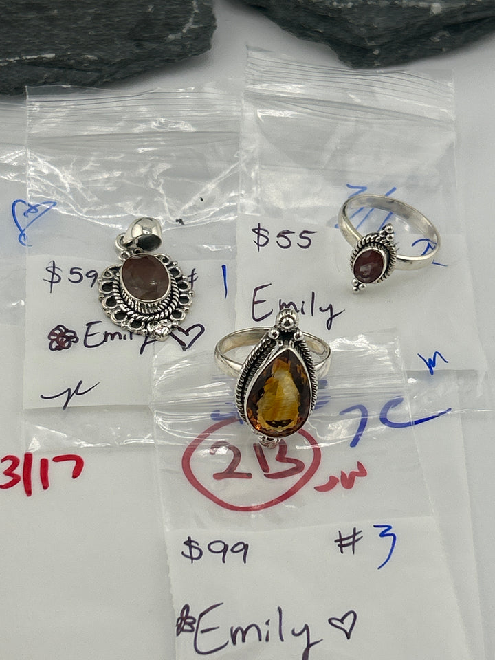 RESERVED FOR: Emily❤️ - 3/6/2025 Live Show -3 Sterling Silver Items