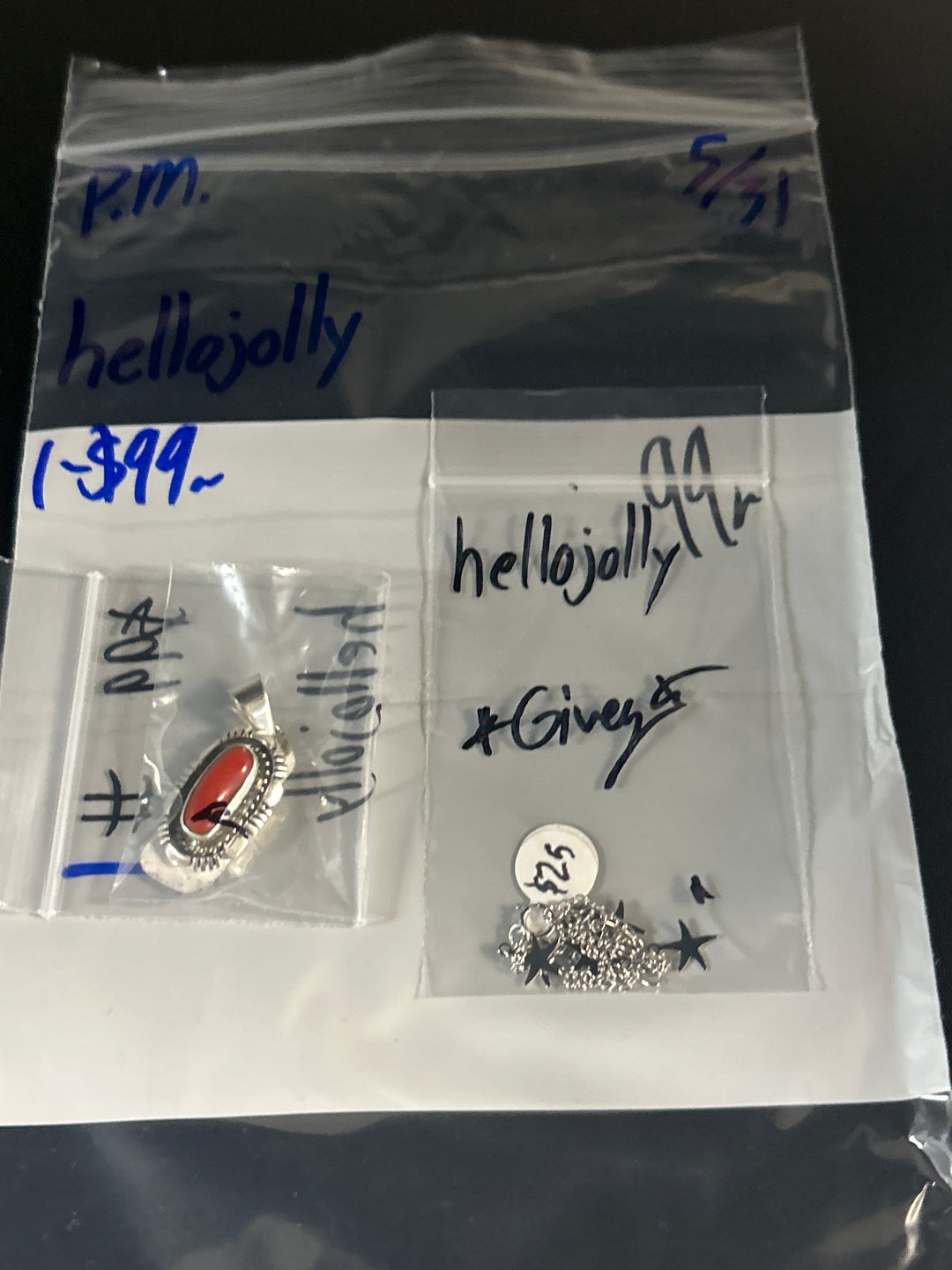 hellojolly - 5/31/26 PM - 1 925 Sterling Silver