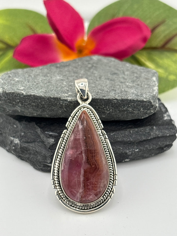 Cobalt Calcite Pendant