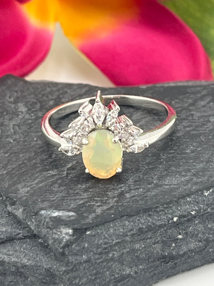 Ethopian Opal and 925 Sterling Silver Ring