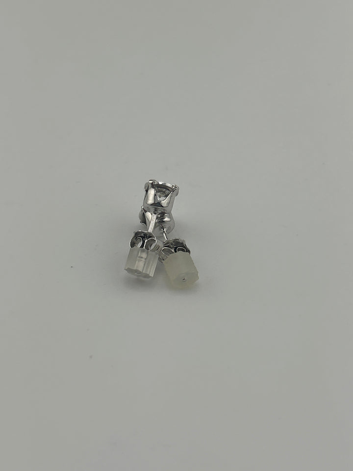 10K White Gold Post-Back Studs