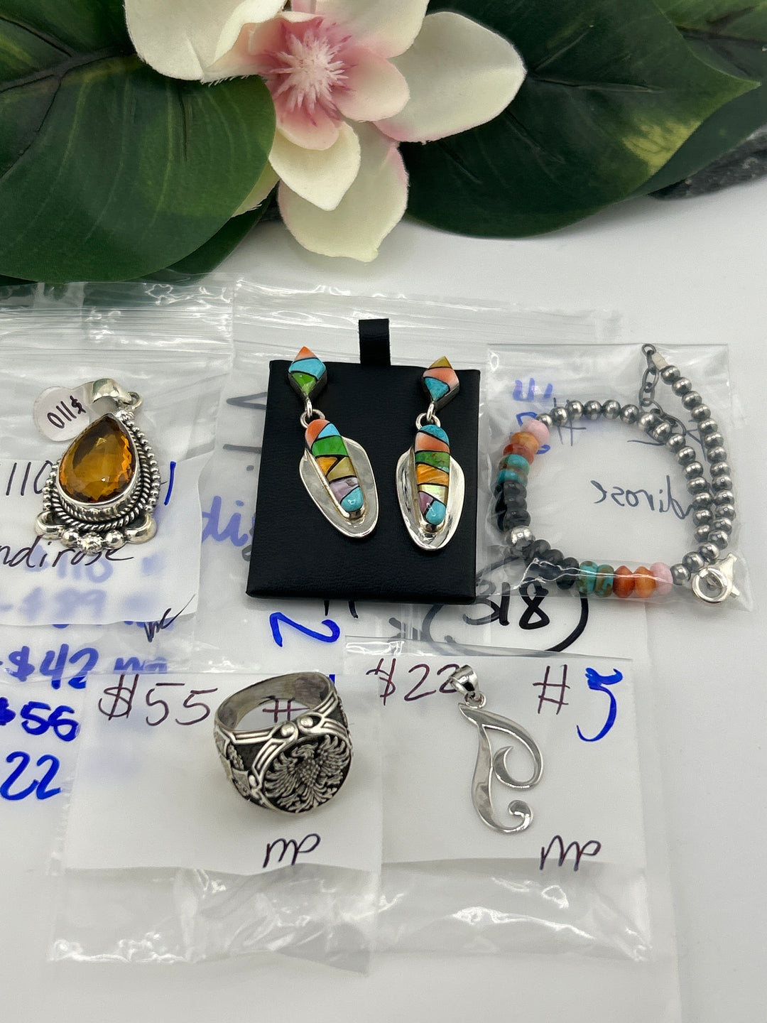 RESERVED FOR: Andirose - 4/23/2025 tiktok Live Show - 5 Sterling Silver Items