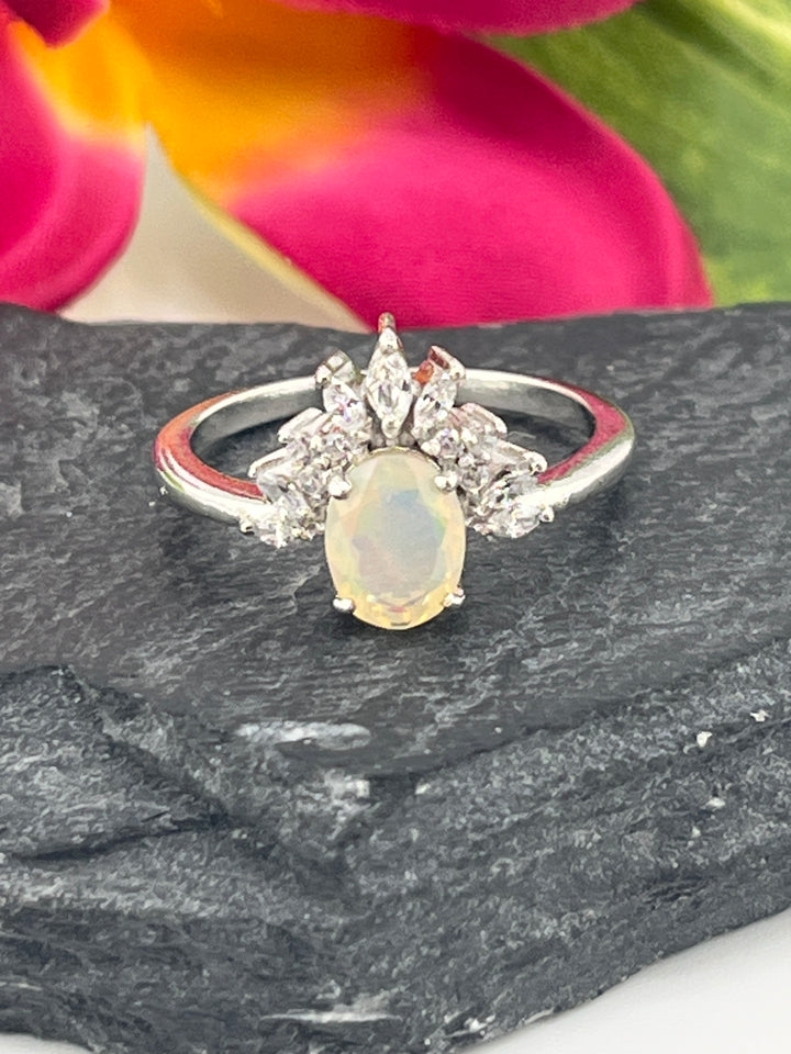 Ethopian Opal and 925 Sterling Silver Ring
