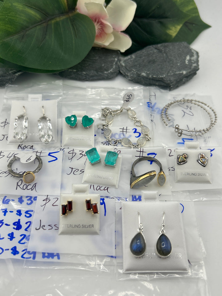 RESERVED FOR: Jessica Roca - 3/29/2025 The Collective Boutique App Live Show - 16 Sterling Silver Items