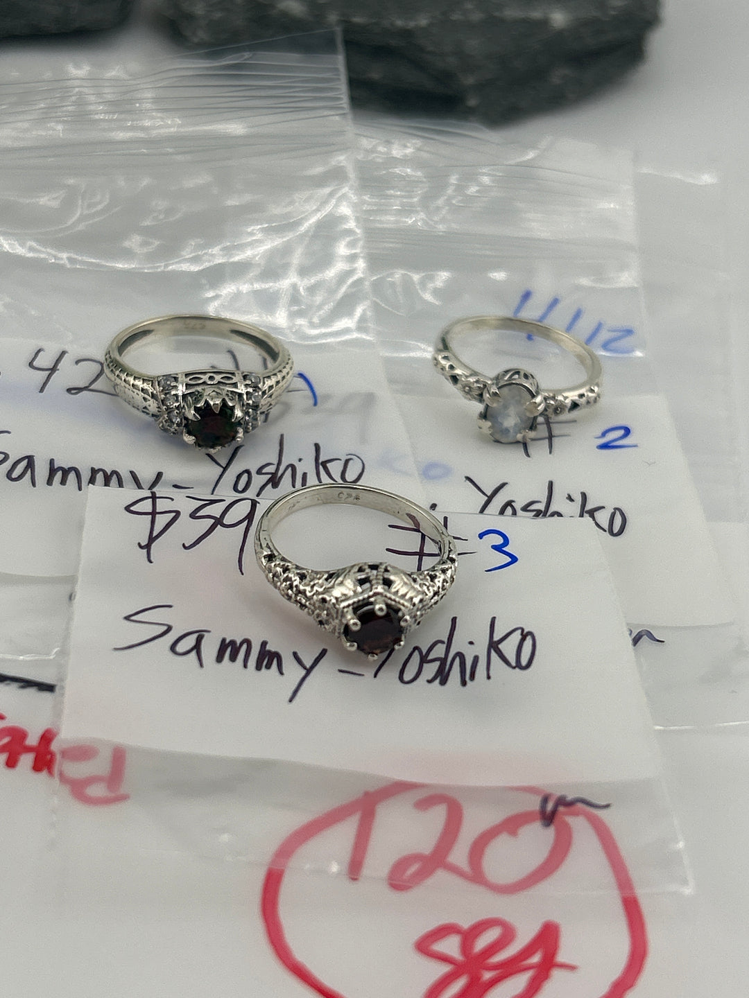 RESERVED FOR: Sammy_Yoshiko- 4/12/2025 tiktok Live Show - 3 Sterling Silver Items