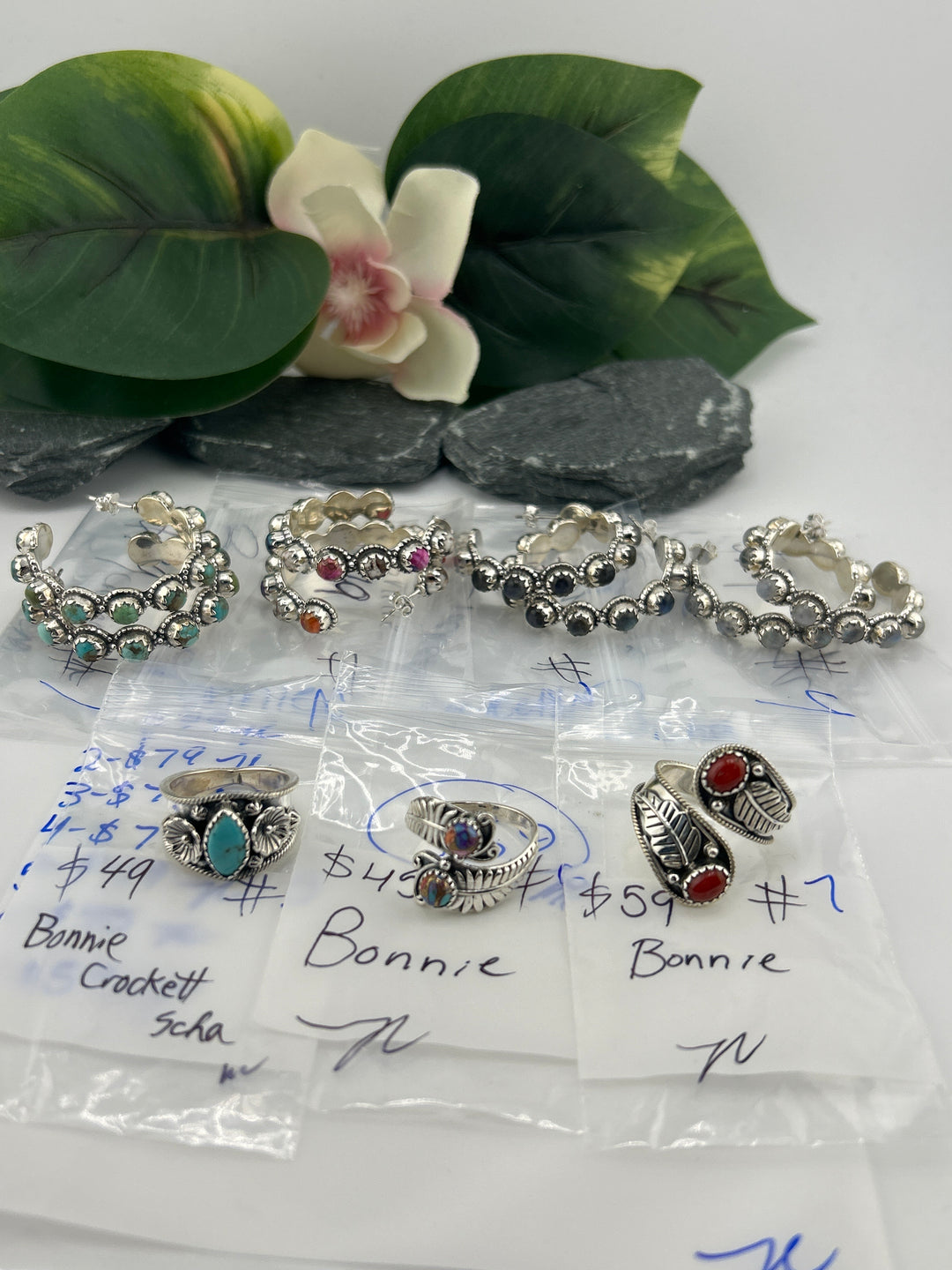 RESERVED FOR: Bonnie Crockett Scha - 4/11/2025 The Collective Boutique App Live Show - 7 Sterling Silver Items