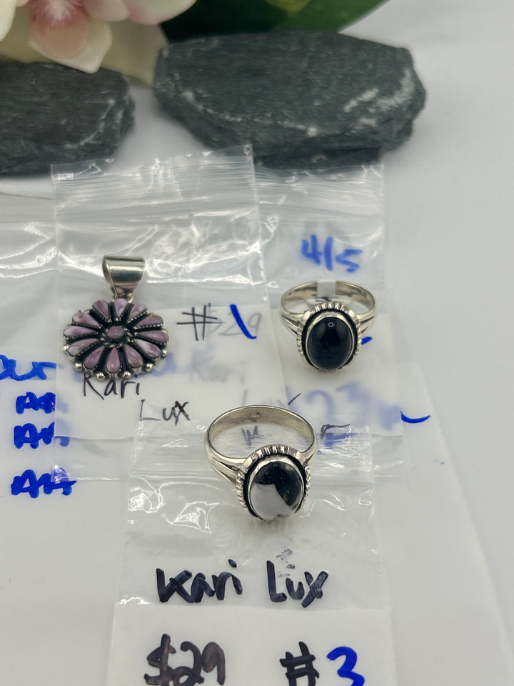 RESERVED FOR: Kari Lux - 4/5/2025 tiktok Live Show - 3 Sterling Silver Items