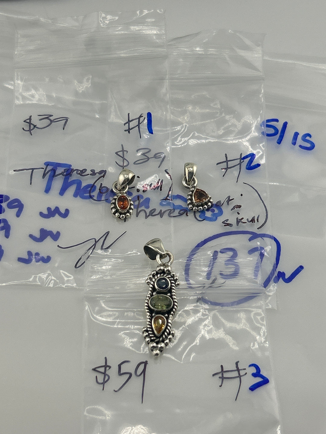 RESERVED FOR:  Theresa🦇💀- 5/15/2025 tiktok Live Show -3  Sterling Silver Items