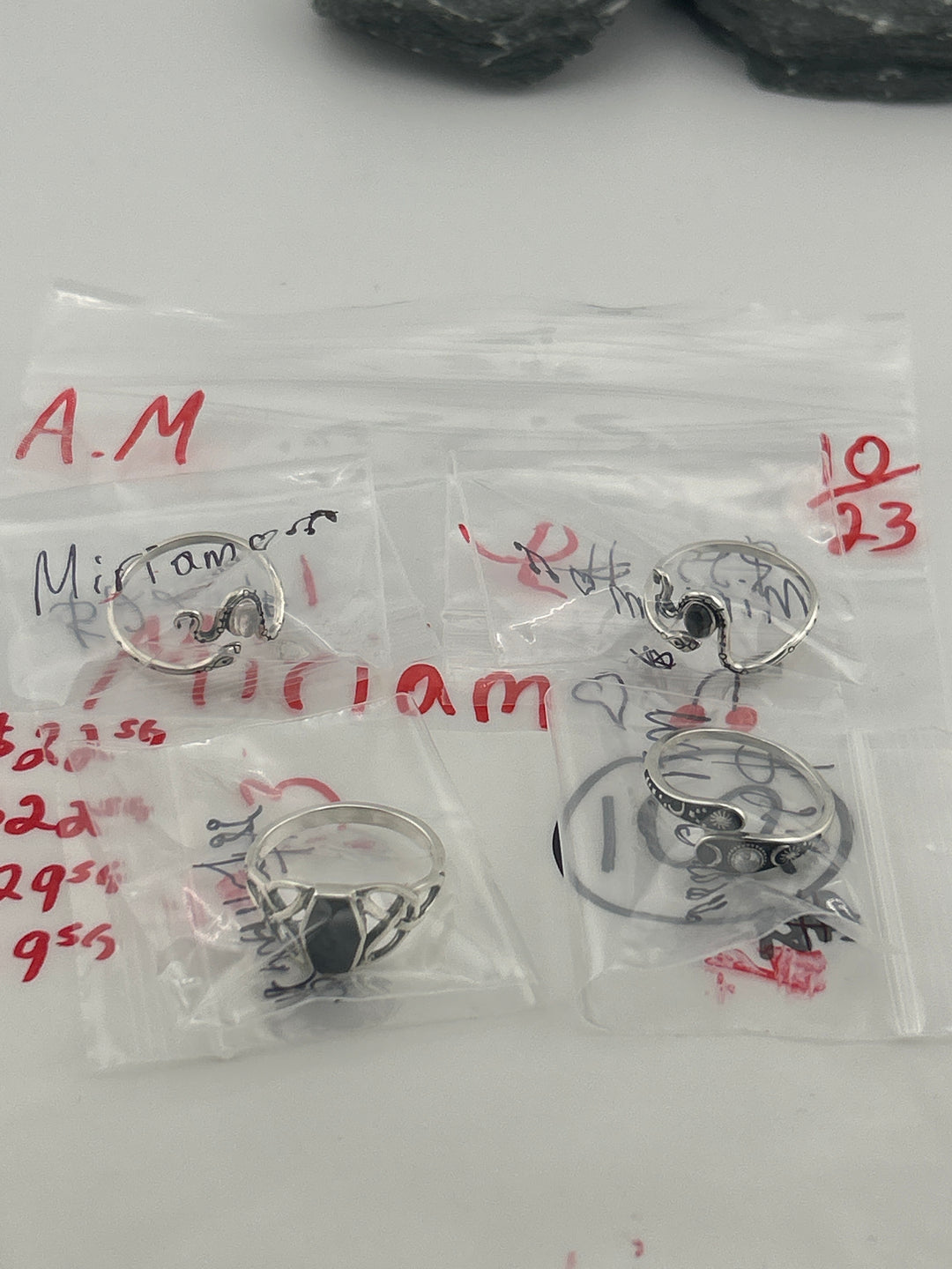 AM SHOW 48HR RESERVED FOR: Miriam❤️🍒 - 10/23/2025 FL tiktok Live Show - 4 Sterling Silver Items