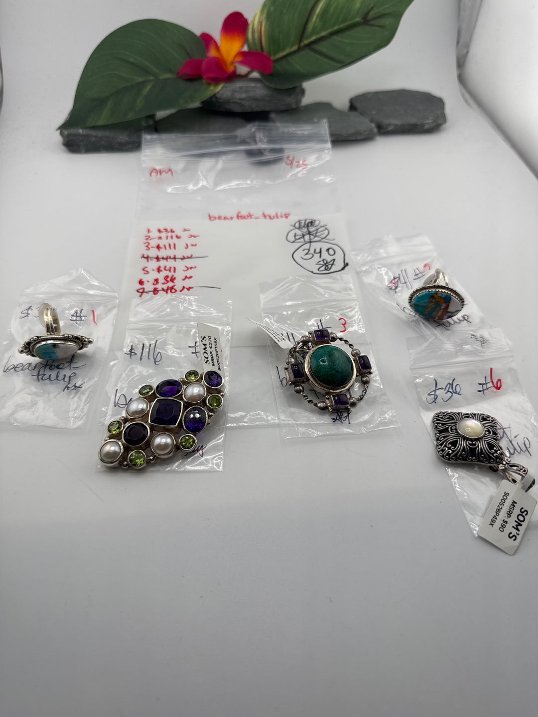 bearfoot_tulip- 5/25/26 - 5 925 Sterling Silver Items