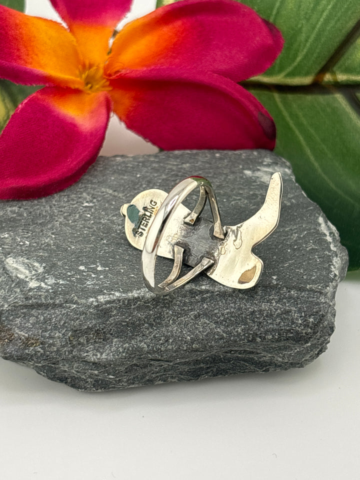 Turquoise Cowboy Boot Ring Size 9.25