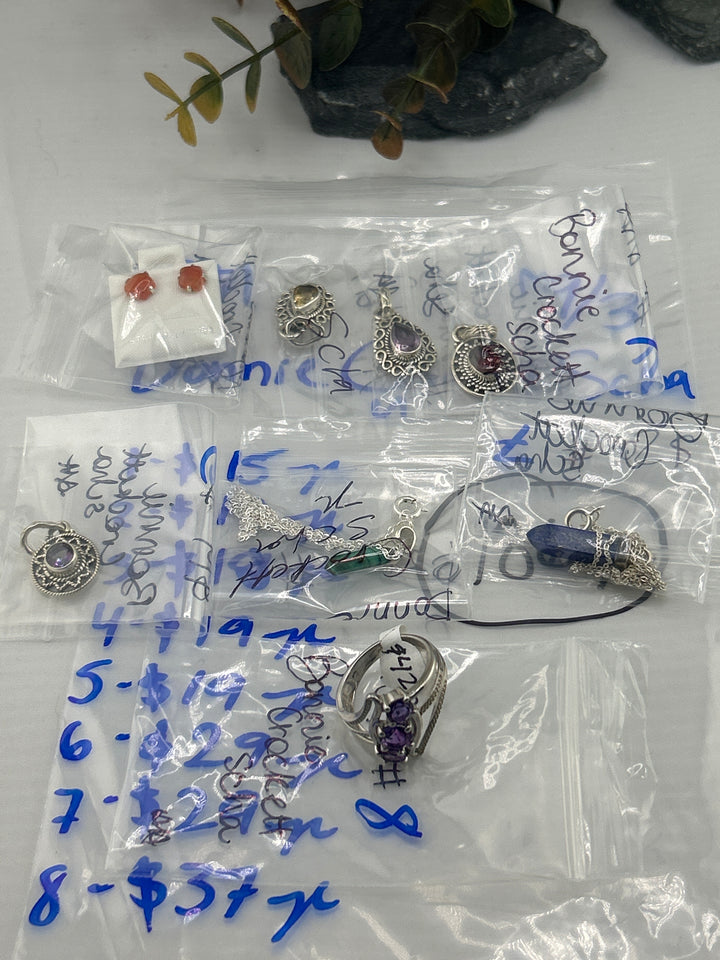 PM SHOW 48HR - RESERVED FOR: Bonnie Crockett Scha - 9/03/2025 FL tiktok Live Show - 7 Sterling Silver Items