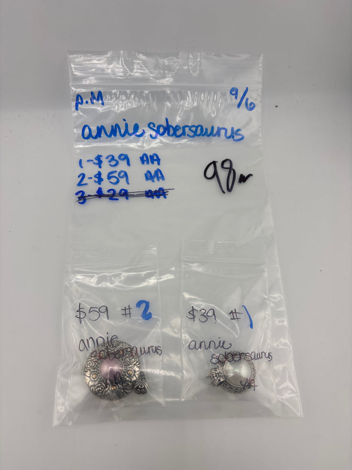 PM SHOW 48HR - RESERVED FOR: annie sobersaurus - 9/6/2025 FL tiktok Live Show - 2 Sterling Silver Items