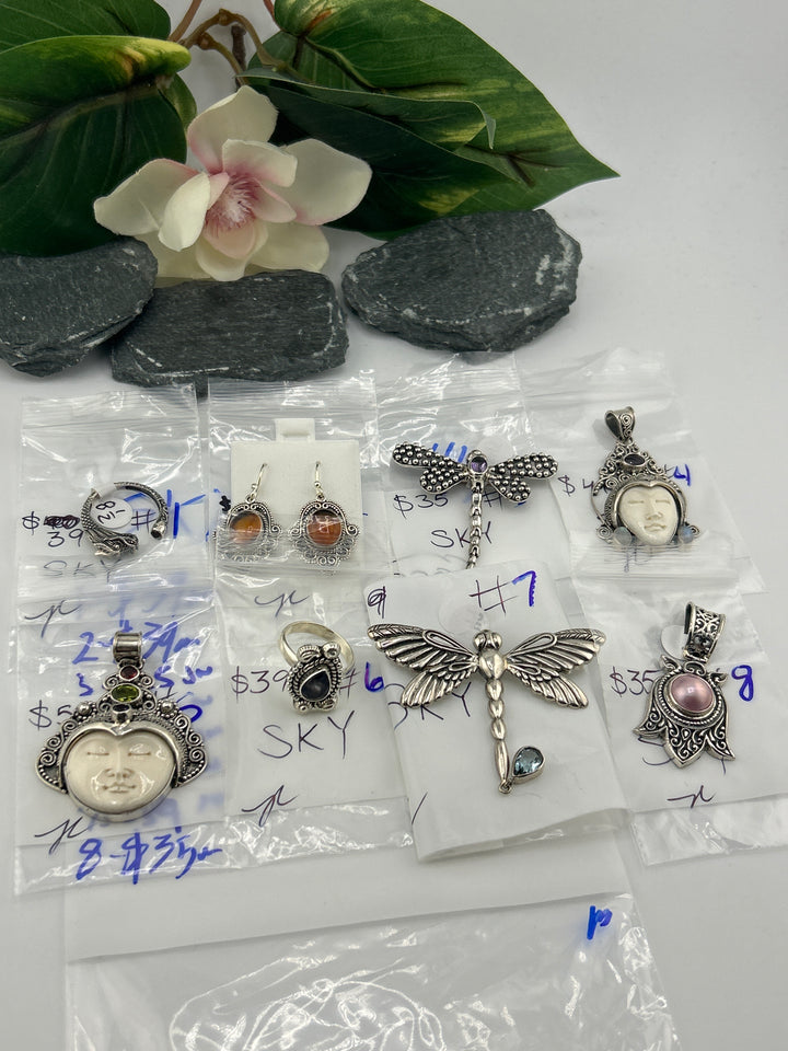 RESERVED FOR: SKY - 4/3/2025 Tiktok Live Show -8 Sterling Silver Items