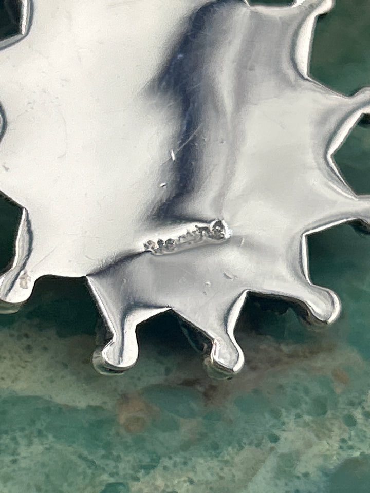 Regie 925 Sterling Silver Multi-stone Pinwheel Pendant