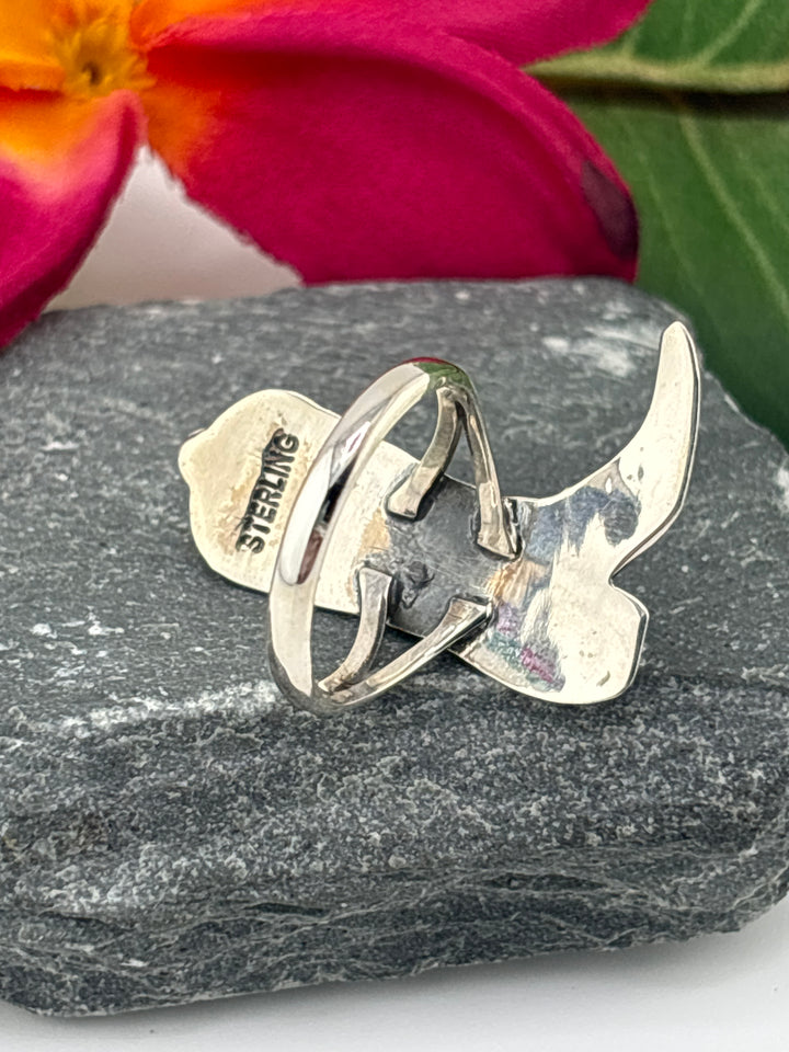 Turquoise Cowboy Boot Ring Size 8.25