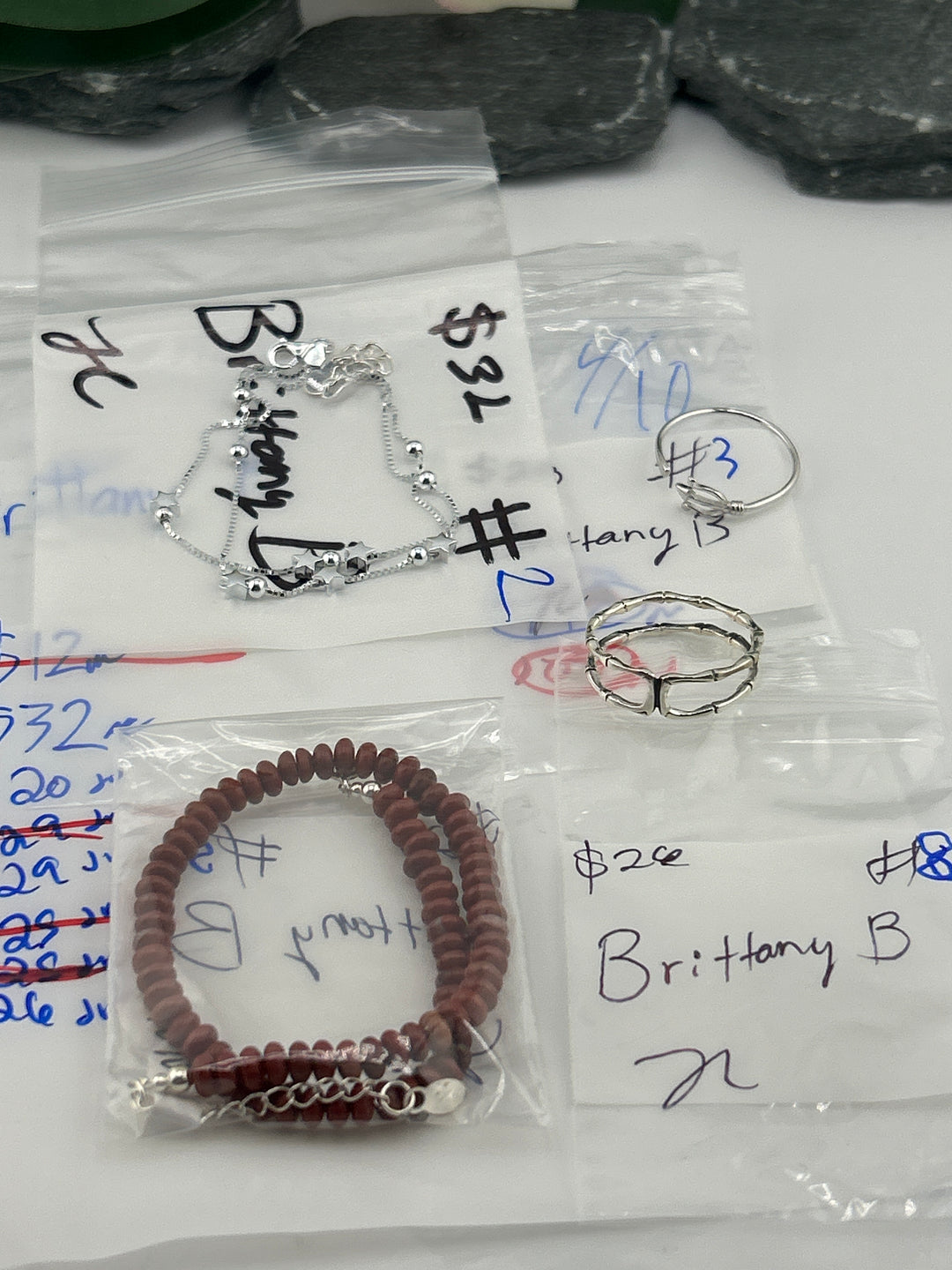 RESERVED FOR: Brittany B - 4/10/2025 tiktok Live Show - 4 Sterling Silver Items