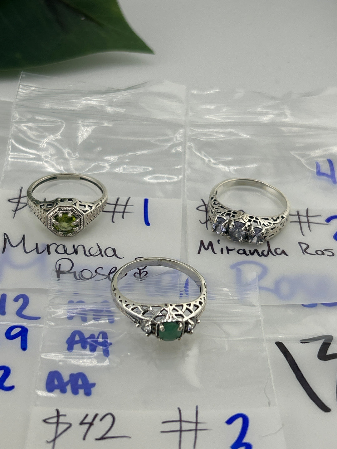 RESERVED FOR: Miranda Rose🌹 - 4/12/2025 tiktok Live Show - 3 Sterling Silver Items