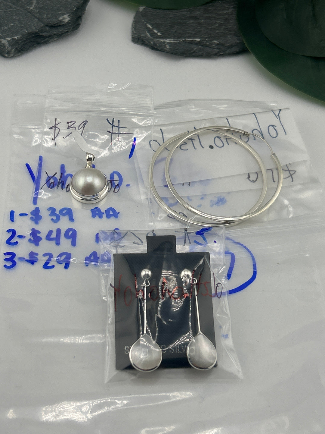 RESERVED FOR: Yohoho.ItsJo - 6/7/2025 FL tiktok Live Show - 3 Sterling Silver Items