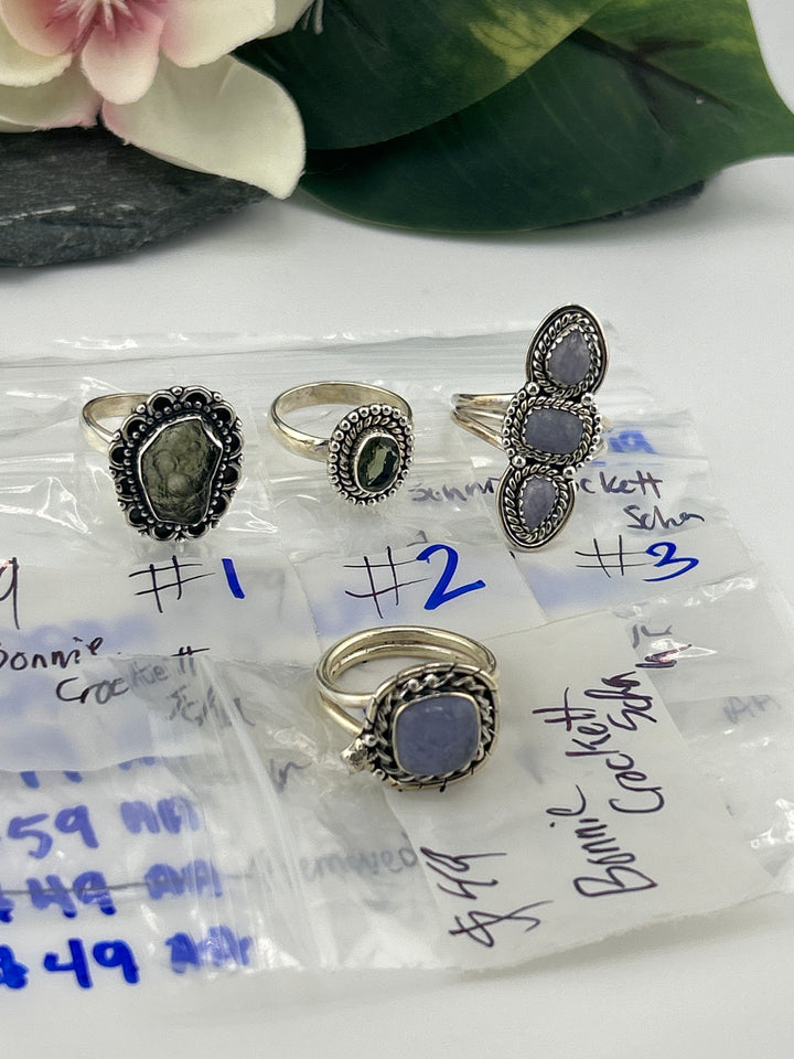 RESERVED FOR:  Bonnie Crockett Scha- 4/19/2025 tiktok Live Show - 4 Sterling Silver Items