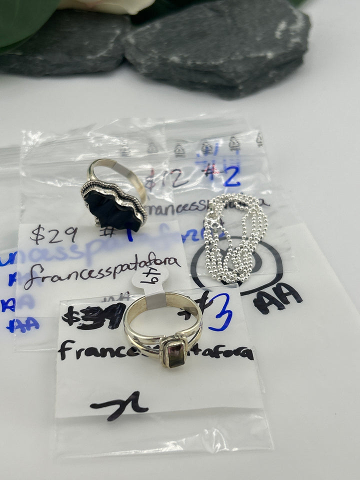 RESERVED FOR: francesspatafora- 4/14/2025 tiktok Live Show - 3 Sterling Silver Items
