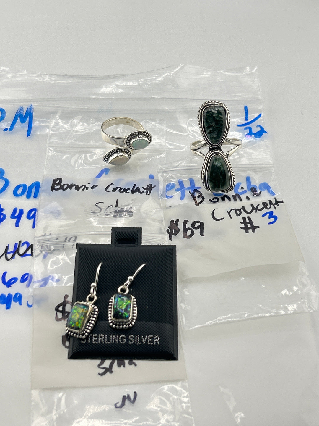 1/22/26 PM Bonnie Crockett Scha - 3 925 Sterling Silver Items