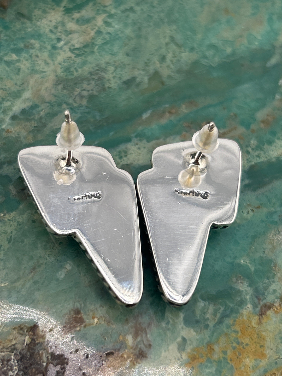 Regie 925 Sterling Silver Multi-stone Lightening Bolt Earrings