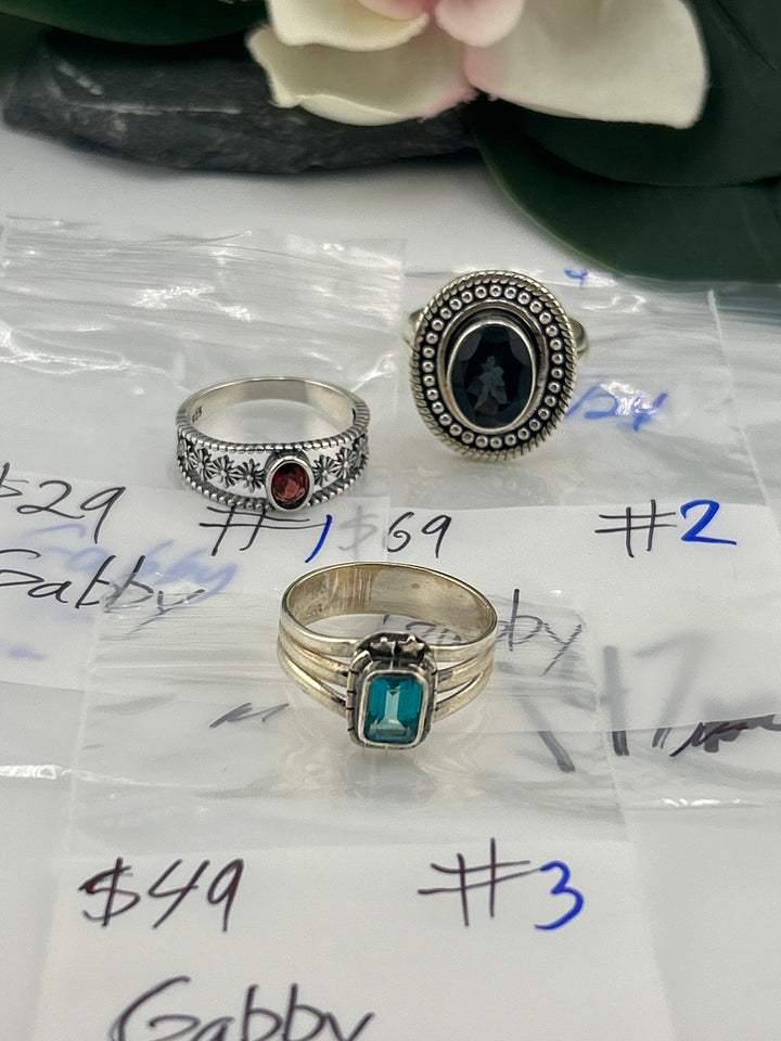 RESERVED FOR: Gabby - 4/24/2025 tiktok Live Show -3  Sterling Silver Items