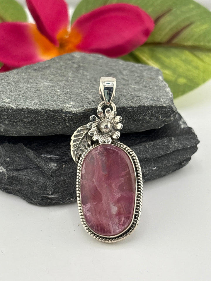 Cobalt Calcite Pendant