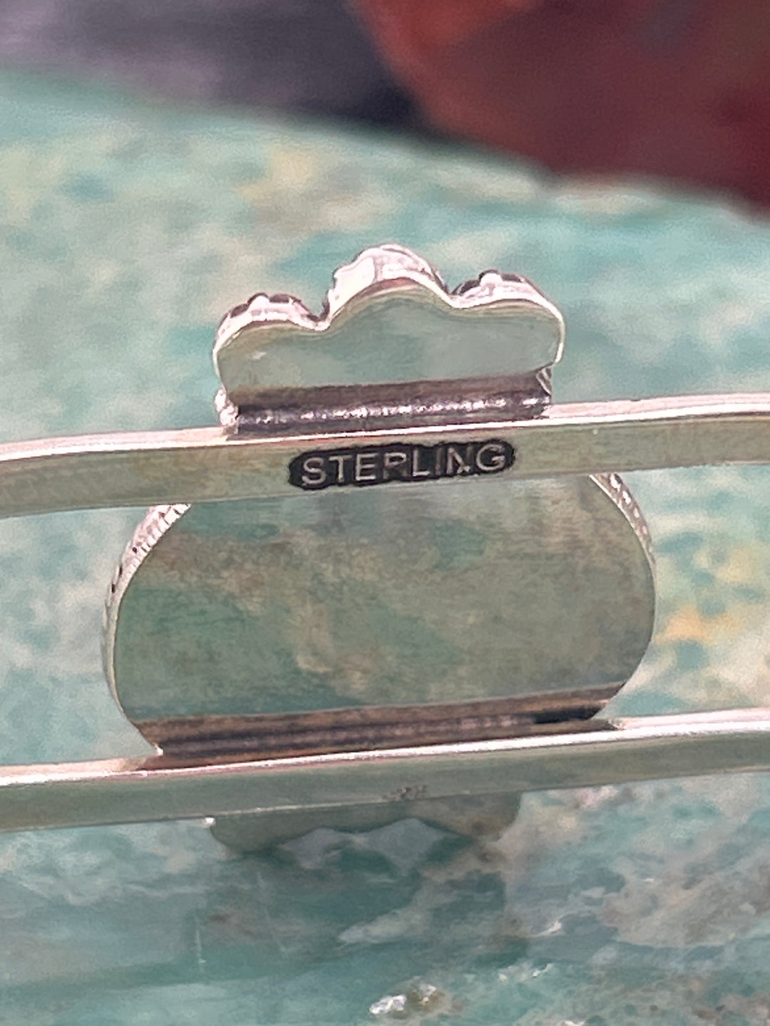 Southwest 925 Sterling Silver Red Spiny Oyster Heart Cuff