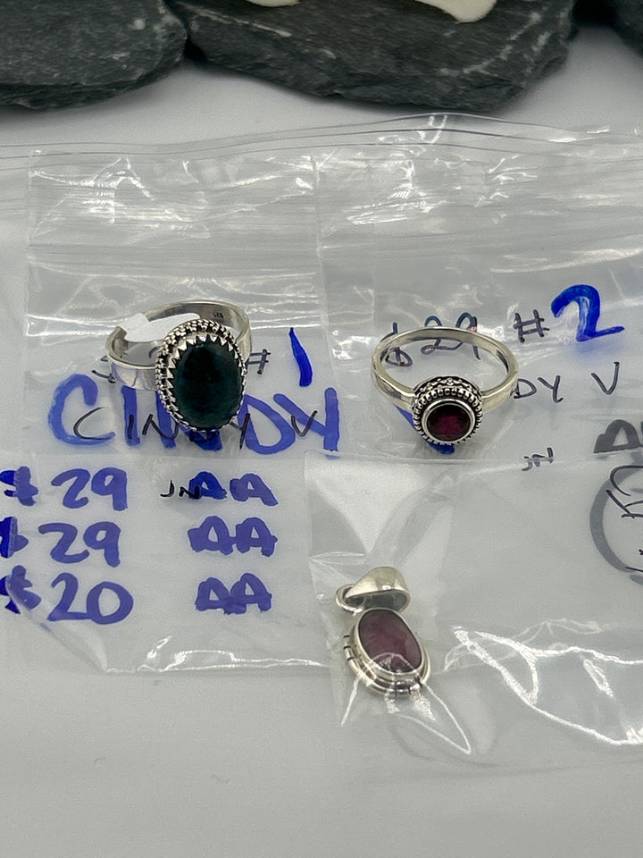 RESERVED FOR: CINDY V - 5/24/2025 tiktok Live Show - 3 Sterling Silver Items
