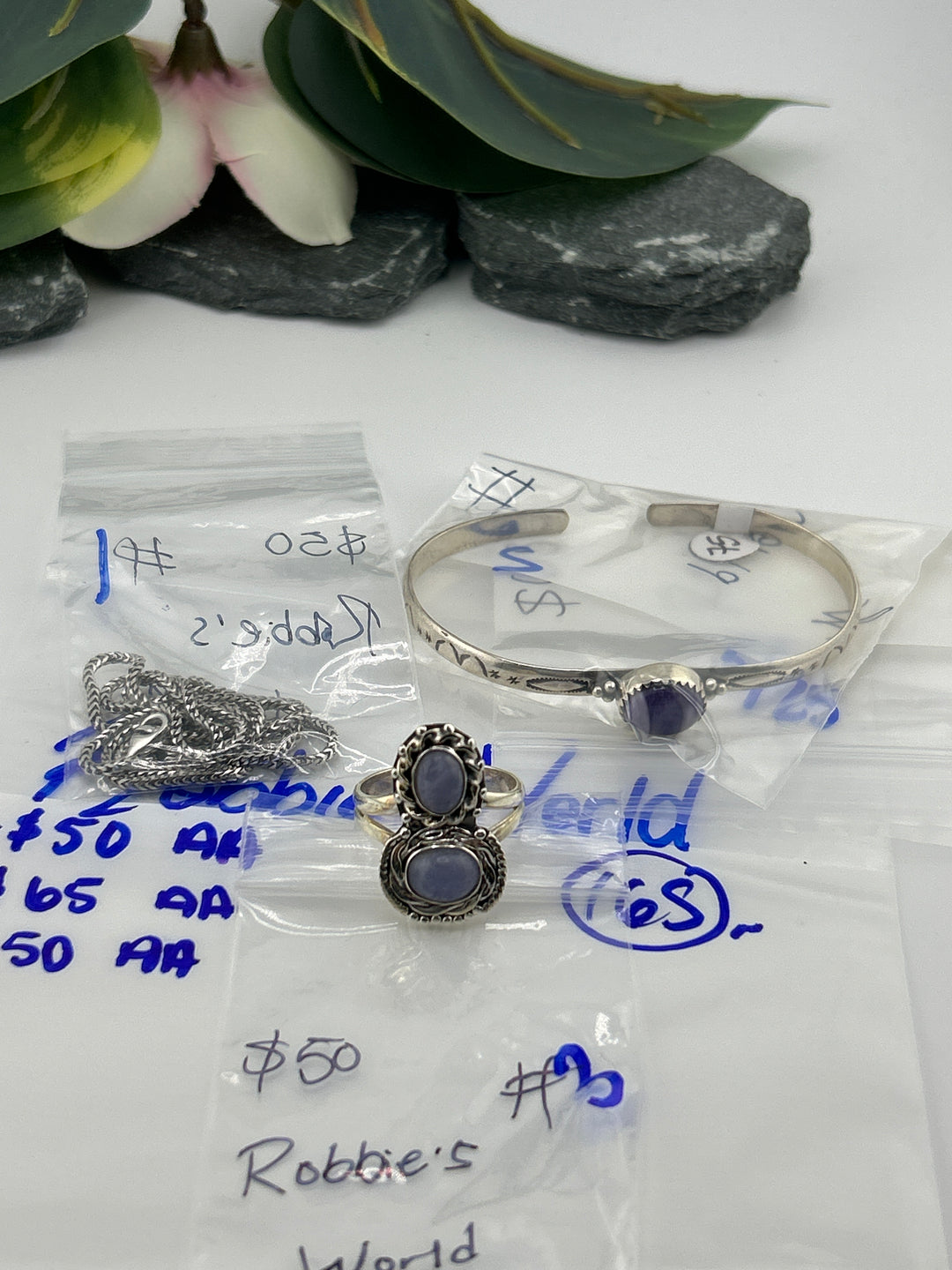 RESERVED FOR: Robbies World - 5/25/2025 tiktok Live Show - 3 Sterling Silver Items