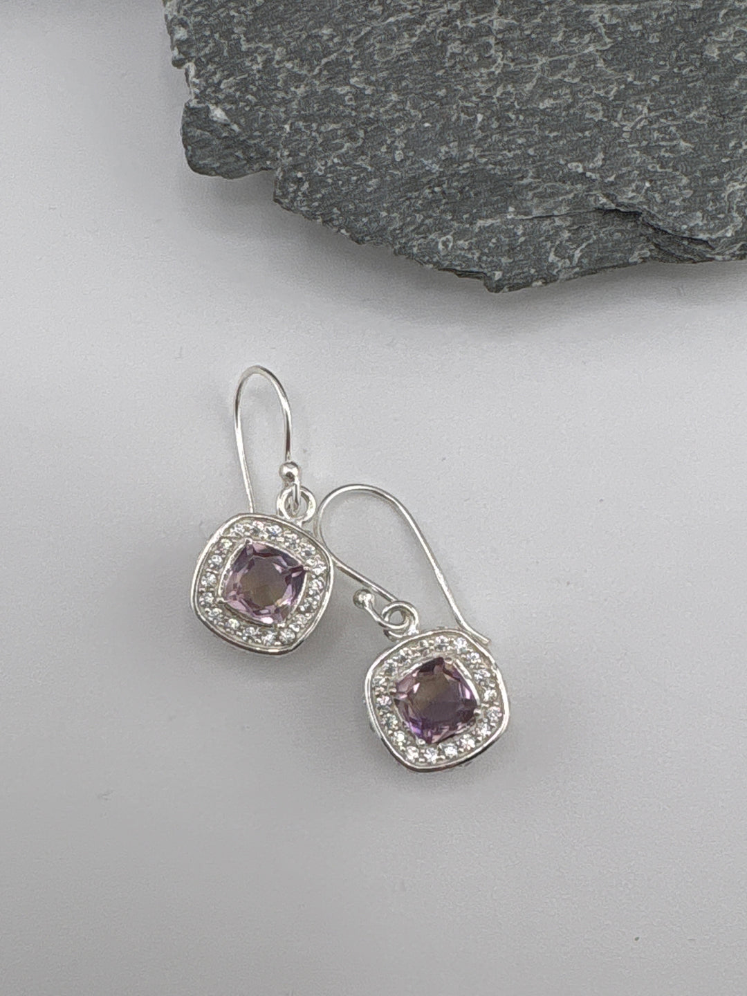 Gemstone w/Cubic Zirconia Earrings